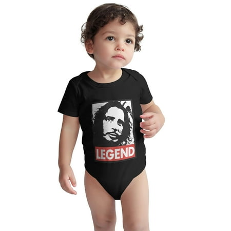 

Chris-Cornell s Baby Onesie Toddler Baby Boys Girls Short-Sleeve Bodysuits Cotton Romper Black 18 Months