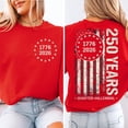 thumbnail image 4 of America 250 Anniversary Sweatshirt, 1776–2026 USA T-Shirt, 250 Years of America Shirt, Patriotic American Flag Shirts, Memorial Day Tees, 4 of 4