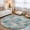 Blue, variant on Teal Moroccan Shield Washable Living Room Rugs 5'x7', Modern Abstract Exotic Geometric Grey Checkered Washable Throw Large Area Rugs Non-Slip Edge Binding Carpet for Dining Room Bedside Kitchen