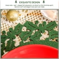 thumbnail image 4 of Naiovety Mantel individual con diseño de copos de nieve, color verde, ligero y apto para múltiples usos, ideal para Navidad, Pascua y Acción Mostrada Copo de nieve 12 piezas, 4 of 6