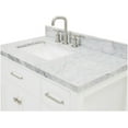 thumbnail image 3 of Ariel H037SLCWRVOWHT Bristol 37" Free Standing Single Rectangular Basin Vanity Set - White, 3 of 7