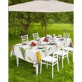 thumbnail image 4 of nqOlkjepod Spring Birds Outdoor Tablecloth with Umbrella Hole & Zipper, Watercolor Animals Tree Branch Leaves Rectangle Table Cover 60x84 Inch, Dining Waterproof Table Cloth Protector for Patio, 4 of 7