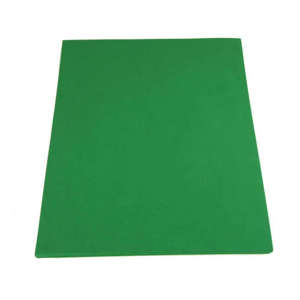 Plain EVA Foam Sheet, 91/2Inch x 12Inch, 10Piece, Emerald Green