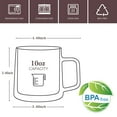 thumbnail image 2 of Juego de 2 tazas de café de vidrio de doble pared CNGLASS 300 mL, 2 of 7