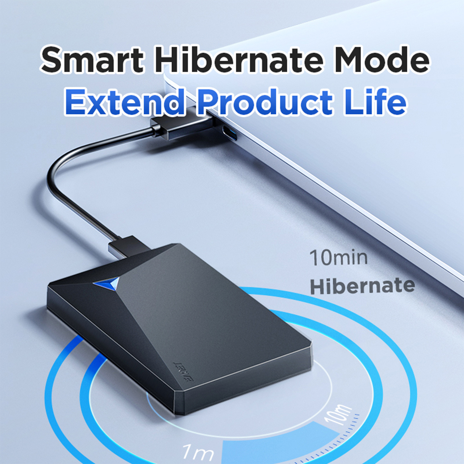 EAGET 500GB External Hard Drive, USB 3.0 Portable External HDD Compatible with PC, Mac, Laptop, PS5, PS4, Xbox Series