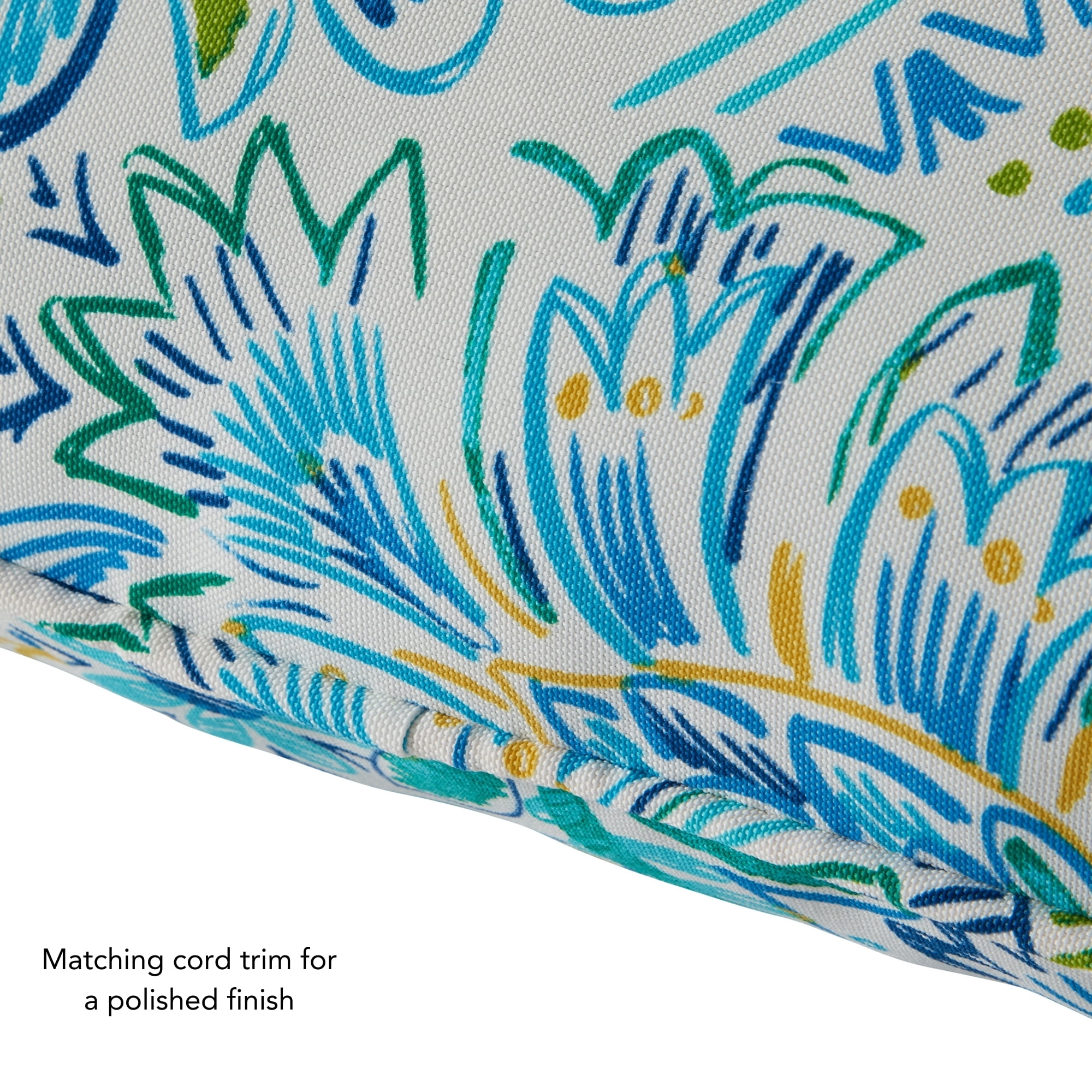 Greendale Home Fashions 24 x 24 in. Baltic Paisley Premium 2-Piece Deep Seat Cushion Set