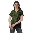 thumbnail image 2 of Moomaya Chemise Tunique Style Enveloppant pour Femmes en Coton Décontracté Col Classique Boutonné, 2 of 6