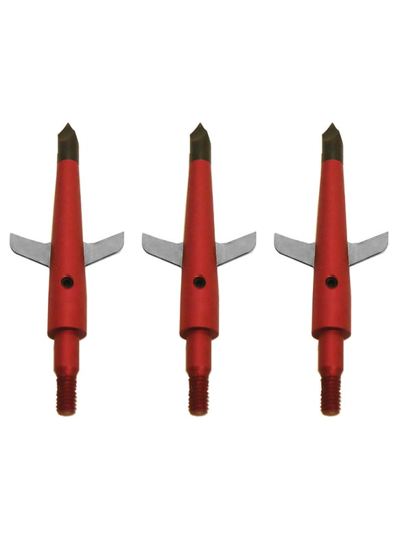 (Pack of 3) Expandable Practice Broadheads by Swhacker, 3-Blade 100 Grain 1.5" Cut