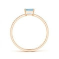 thumbnail image 2 of Angara Natural 0.25 Ct. Aquamarine with Diamond Solitaire Ring in 14K Rose Gold for Women (Ring Size: 3.5), 2 of 8