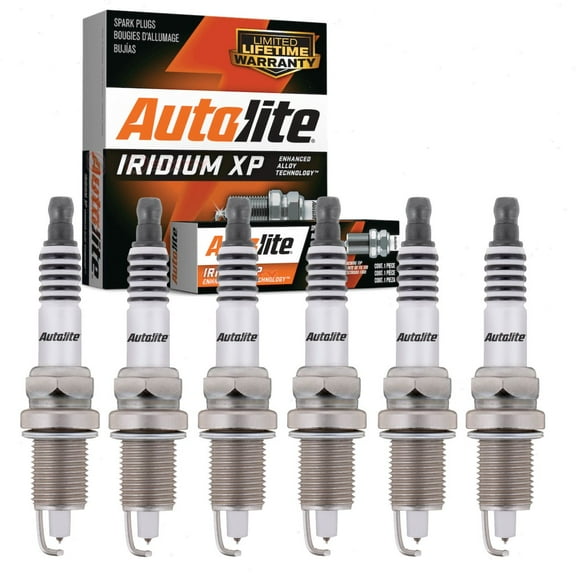 6 pc Autolite Iridium XP Spark Plugs compatible with Dodge Grand Caravan 4.0L V6 2008-2010