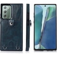 thumbnail image 2 of Galaxy Note 20 Necklace Crossbody Case,PU Leather Wallet Lanyard Case Cover with Card Holder Adjustable Detachable Anti-Lost Neck Strap Case for Samsung Galaxy Note 20,6.7",Blue, 2 of 7