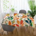 thumbnail image 3 of Yayeee Tablecloths 60" x 120" Rectangle Wrinkle Resistant Party Table Cover, Orange Leaves, 3 of 8