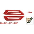 thumbnail image 2 of Unique Bargains Car Vehicle Air Flow Fender Red Plastic Hood Scoop Decoration 2 Pcs, 2 of 2