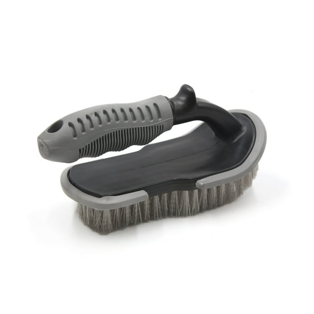 Unique Bargains Practical Car Carpet Chair Mat Clean Brush Nonslip Handle Dust Remover