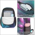 thumbnail image 4 of Colorful Starry Sky and Universe 17" School Backpacks for Teens,Waterproof Oxford Fabric,S-Shape Padded Straps for School,Travel,Hiking,Camping, 4 of 6