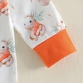 thumbnail image 5 of mgoYE Baby Girl Clothes 0-3 Months Baby Girls Boys Easter Outfit Footed Romper One-Piece Sleepwear and Play Zip Front Footie Romper 0-12 Month(Orange,9-12 Months), 5 of 8