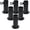 Pack of 6, variant on 2-Inch Short Foot Pad Base Plate Fittings for Golf Baseball Batting Cage Tent Canopy (8-Pack)