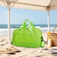 thumbnail image 4 of Leodye 1PCS Breathable Mesh Travel Tote Bag with Detachable Shoulder Strap Organizer for Beach Swimming Gear Gym Sports Accessories Sorting -16.53 × 10.62 × 7.48 in, 4 of 6