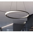thumbnail image 6 of Afx Obrp40lajud Oberon 40" Wide Led Ring Chandelier - Brass, 6 of 7