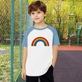 thumbnail image 5 of MKOSPLRT Cotton Raglan Shirts for Boy Girl 3-14 Years Short Sleeve Raglan Shirts Crew Neck Loose Fit T-Shirts Birthday Gifts, 5 of 9