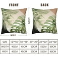 thumbnail image 6 of Tropical Palm Leaves Decorative Throw Pillow Covers 18x18 Inch Set of 2 Summer Green Leaf Monstera Plant Pillow Cases Modern Farmhouse Outdoor Cushion Cases for Home Couch Sofa, 6 of 6