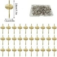 thumbnail image 1 of HANDIED Household hooks 50Pcs 20lbs Hangers Set Quick Photo Picture Frame Hangers Alloy Nail Hooks Plaster Picture Hanging Kit For Clock On Wooden Drywall, 1 of 5