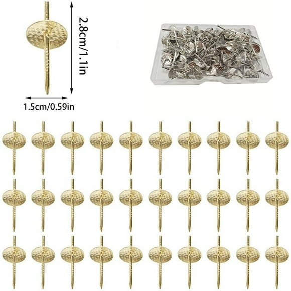 50Pcs 20lbs Hangers Set Quick Photo Picture Frame Hangers Alloy Nail Hooks Plaster Picture Hanging Kit For Clock On Wooden Drywall