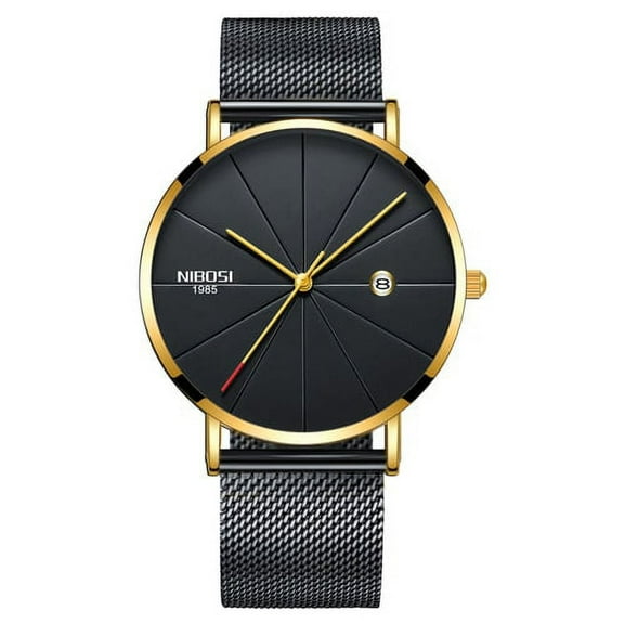 Nibosi Ultra Thin Fashion Men Watch Top Luxury Brand Business Quartz Watches Waterproof Sports Watch Men Clock Relogio Masculino - Quartz Wristwatches