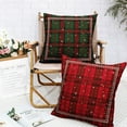 thumbnail image 6 of Christmas Plaid Pillow Covers Red Green Xmas Buffalo Checkered Throw Pillow Covers 16x16 Set of 2 Winter Tartan Snowflakes Pillow Case for Holiday Decor Couch Sofa, 6 of 6