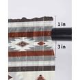 thumbnail image 6 of Red Boho Curtains 63 Inch Length, Sheer Curtains for Bedroom Living Room Window Southwestern Ethnic Aztec Retro Geometric Rod Pocket Voile Drapes Kitchen Curtains Small Half Window 42"x63" 2 Panels, 6 of 7
