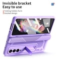thumbnail image 6 of Dteck for Samsung Galaxy Z Fold 3 Stand Case, Built-in Kickstand Shockproof Protection Cover Case for Samsung Galaxy Z Fold 3 5G 2021,,Purple, 6 of 7