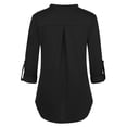 thumbnail image 3 of EGNMCR Blouses et Chemises à Manches Longues à Col Rond Femmes Manches Longues Couleur Unie Hauts d'Allaitement Blouse pour l'Allaitement Femmes Enceintes Blouse, 3 of 8