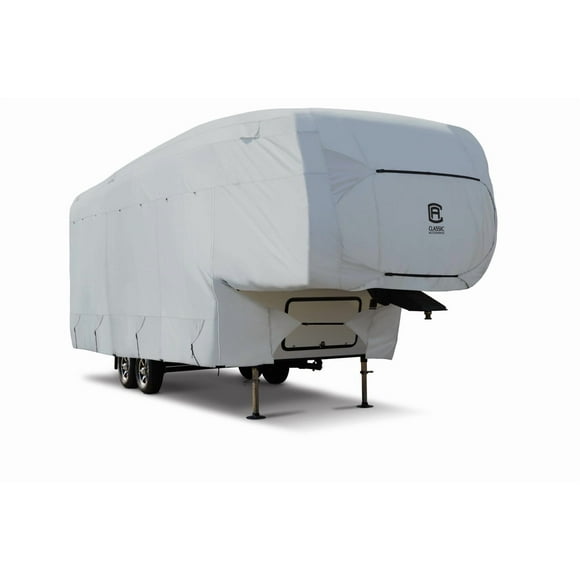 Classic Accessories Travel Trailer Cover 80-491-172401-RT Encompass; For Fifth Wheel Trailer; All Weather Protection From Rain/Snow/Dirt/UV Rays; Water Repellent/Water Resistant/Breathable