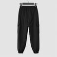 thumbnail image 7 of NOLDARES Boys Joggers Pants Toddler Quick Dry Lightweight Hiking Pants Kids Pull On Sweatpants(Black,3-4 Years), 7 of 7