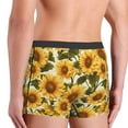 thumbnail image 6 of Salouo Romantic Elegant Sunflower Print Men's Boxer Briefs,Breathable Underwear Elastic Waistband Briefs for Men -Medium, 6 of 8