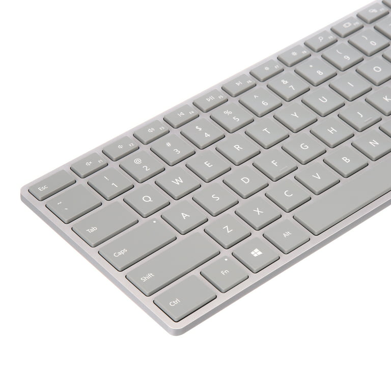 Microsoft Surface Keyboard- Wireless Connectivity - QWERTY Layout - Silver,  WS2-00025