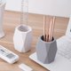 thumbnail image 2 of Silicone Pencil Holder Geometric Pen Cup for Office Desktop Stationery Organizer Makeup Brush Holder, 2 of 4