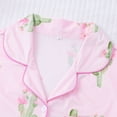 thumbnail image 5 of WIBACKER S-2XL Womens Pajamas Set Short Sleeve Button Down 2 Piece Cactus Loungewear Sets Tops and Shorts Sleepwear, 5 of 11