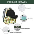 thumbnail image 4 of Avocado Backpack – Stylish & Lightweight for Books, Laptop, Essentials, Trendy Design, Durable Material, Ideal Gift for Her or Him, 4 of 6