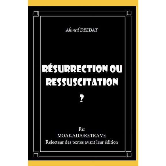 Résurrection ou ressuscitation ? (Paperback)