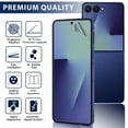 thumbnail image 3 of ZYQEEE Privacy Screen Protector for Samsung Galaxy Z Flip 7, 2Pack Inside Flexible TPU Film + 2Pack Front Tempered Glass,No Creases, Self-Healing, Anti-Spy Protective Film for Samsung Galaxy Z Flip7, 3 of 8