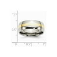 thumbnail image 6 of Stainless Steel and Real 14kt Yellow Inlay 8mm Polished Band Size: 13; for Adults and Teens, 6 of 6