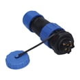 thumbnail image 2 of Conector impermeable con tuerca trasera IP68, toma de corriente de aviación para cable LP20, 2 of 14