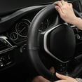thumbnail image 2 of Maiwei Car Steering Wheel Cover Genuine Leather Skidproof Auto Steering-wheel Cover Anti-Slip Universal Embossing, 2 of 9