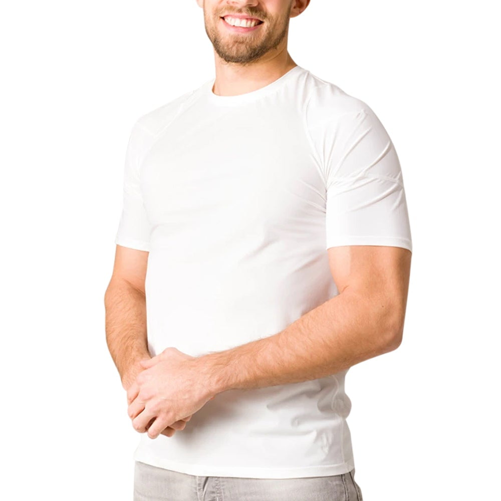 sjæl rense Forvirrede SWEDISH POSTURE Posture Reminder T-Shirt - White (Men's Medium) -  Walmart.com