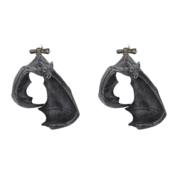 Soporte Pared Murciélago Candelabro Halloween Estatua Decoraciones Color Verde