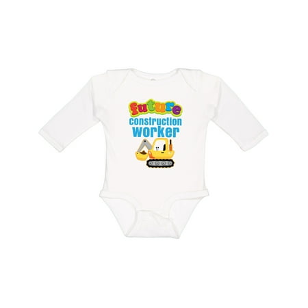 

Inktastic Future Construction Worker Outfit Gift Baby Boy Long Sleeve Bodysuit