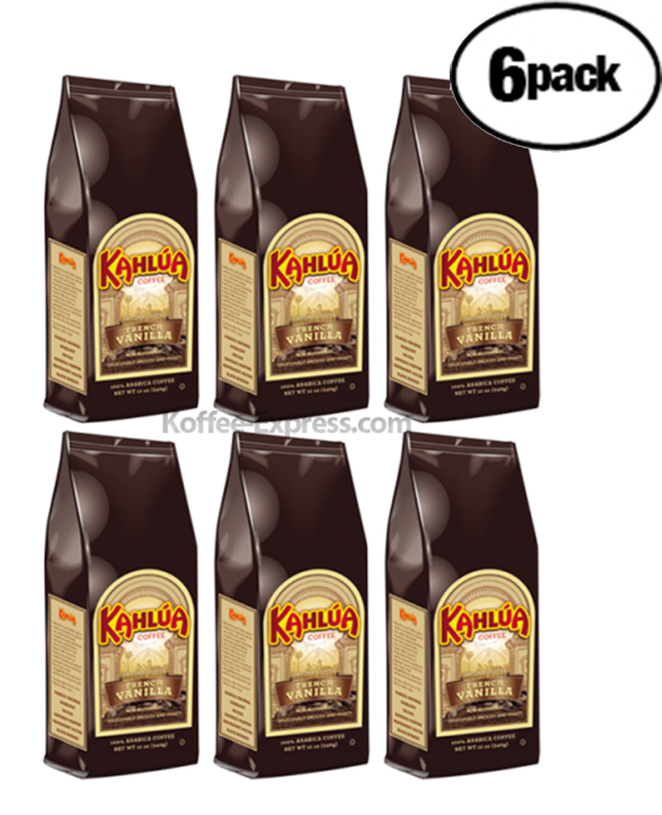 Kahlua French Vanilla Ground Coffee, 12 Ounce (Pack Of 6)