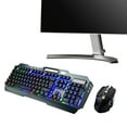 thumbnail image 2 of Juego De Mouse De Teclado, Mouse De Juego Duradero Impermeable Negro, Para Accesorios De Computadora ANGGREK Keyboard Mouse Set, 2 of 8
