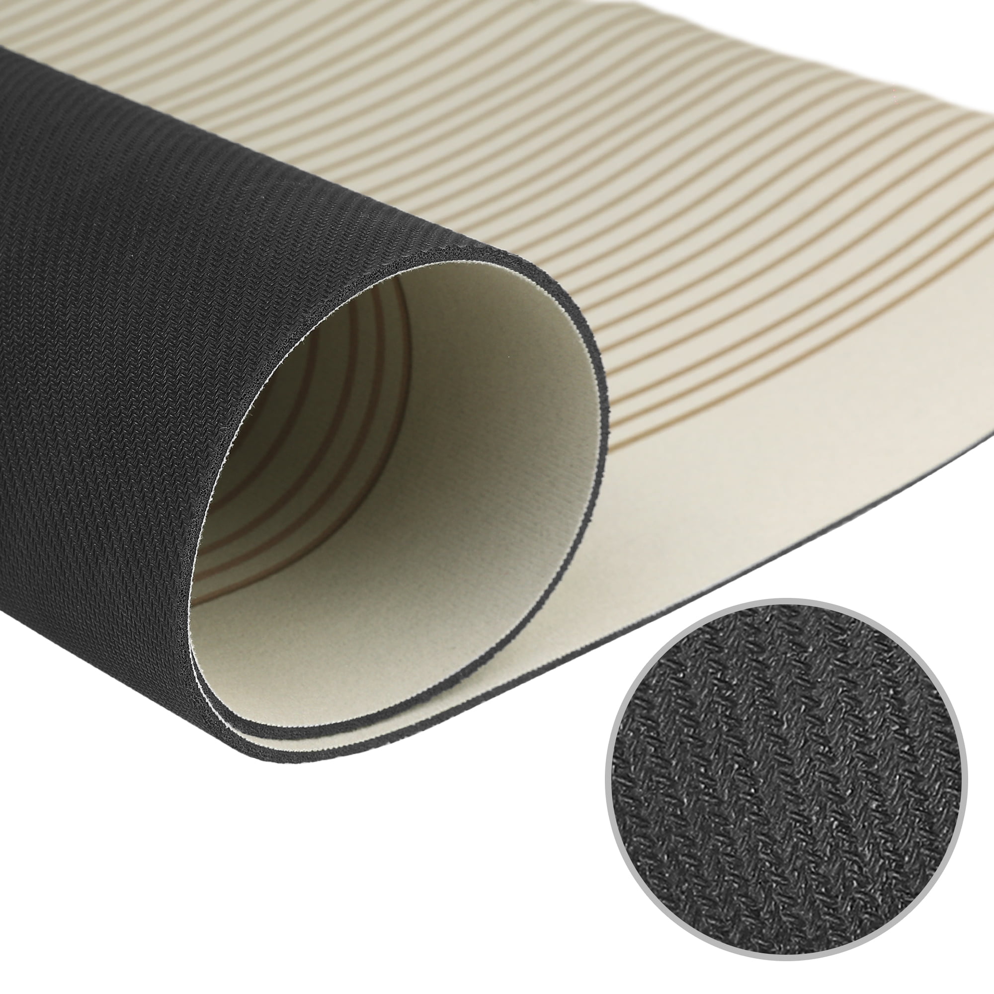 Unique Bargains 2 Pcs Modern Soft Comfort Kitchen Rugs Absorbent Non Slip Kitchen Mats Brown-2 20" x 32"